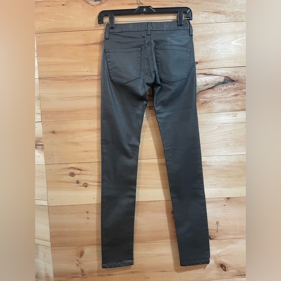 NWT Marc Nelson Grey Waxed Skinny Jeans in Size 23 - Picture 2 of 5